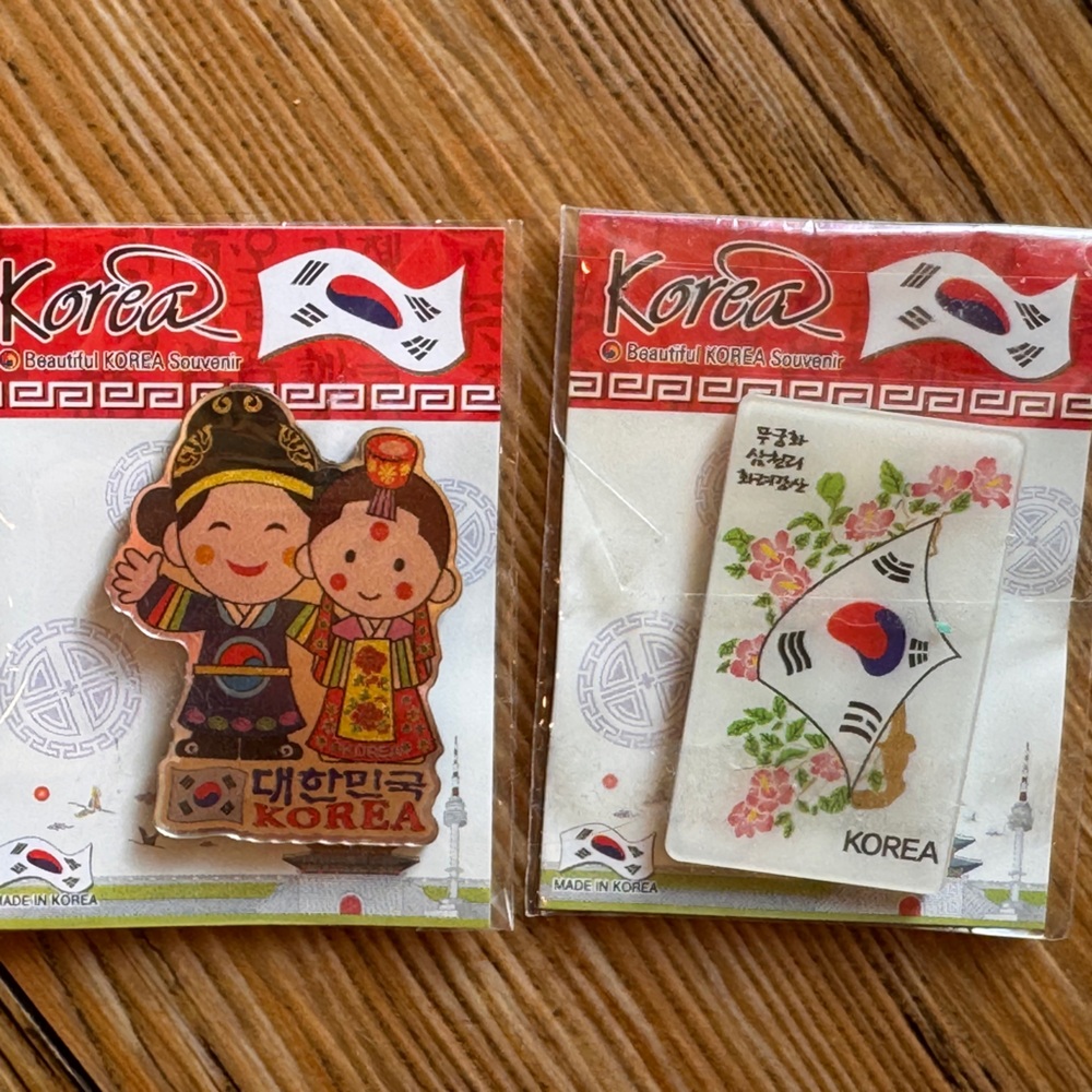 Korea Souvenir Magnet Set - White & Multicolor - Picture 2 of 2